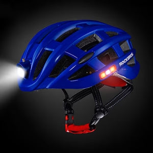 Casque d'alarme avec lumière d'avertissement pour vélo