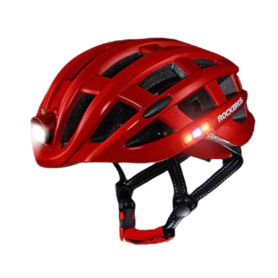 Casco con alarma de luz de advertencia para bicicleta