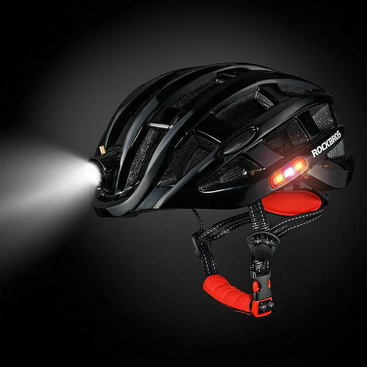 Casque d'alarme avec lumière d'avertissement pour vélo